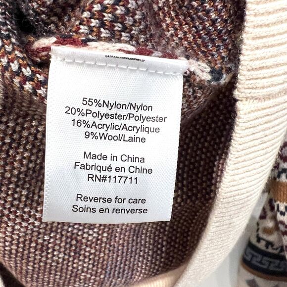 Paisley & Gray Men’s Jahn Beige Wool-Blend Crewneck Slim-Fit Sweater Size Medium - Picture 9 of 10